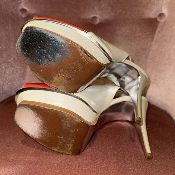 Y2K Bebe Red Slingback Heels - Picture 5 of 5